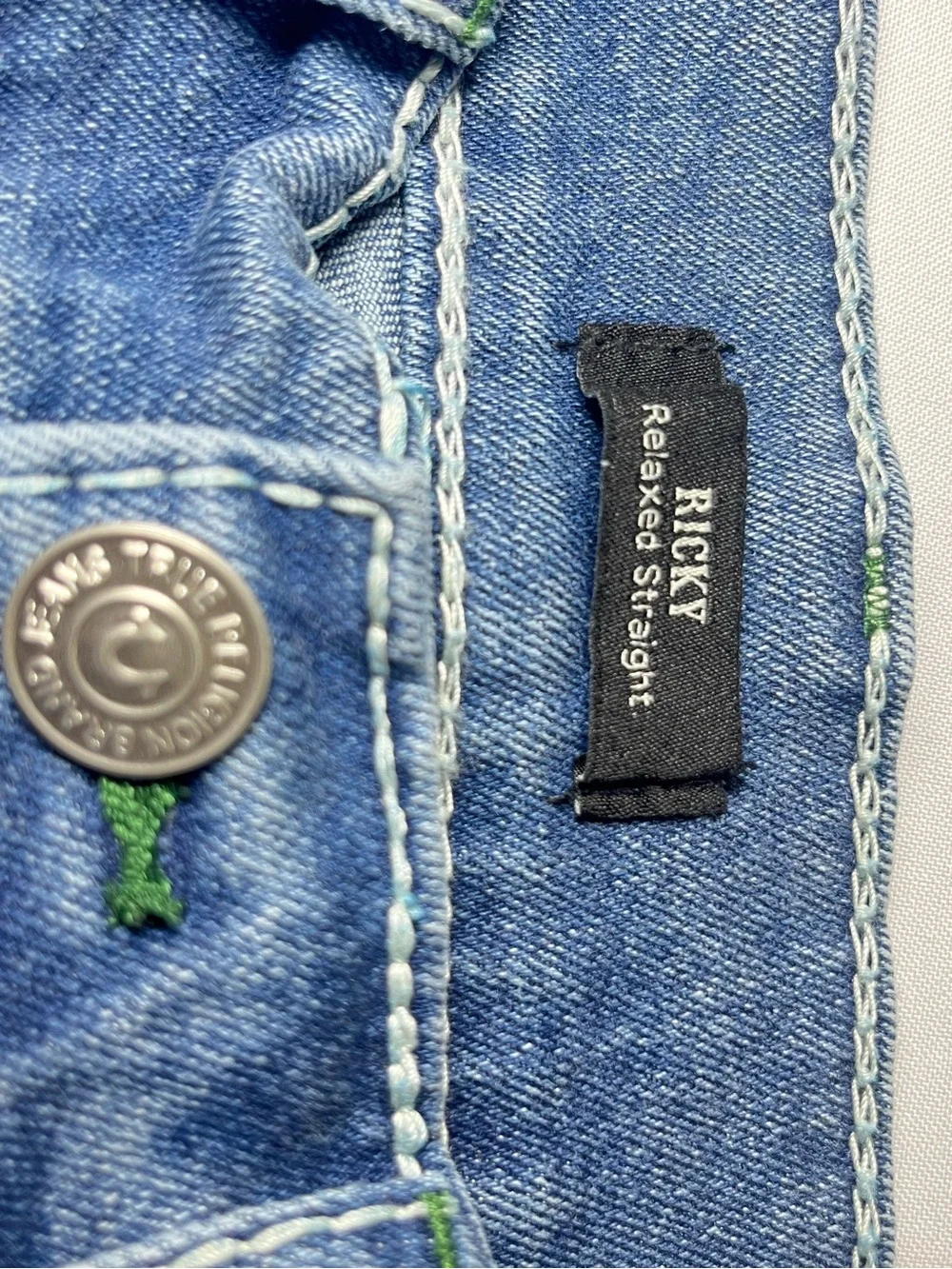 True Religion Ricky Big T Flap Straight Jeans Men’s 31x34 – NWT